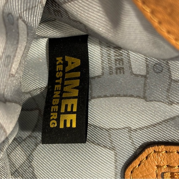 AIMEE KESTENBERG Leather Shoulder Handbag Purse Satchel Multiple Pockets Bag - Picture 14 of 16